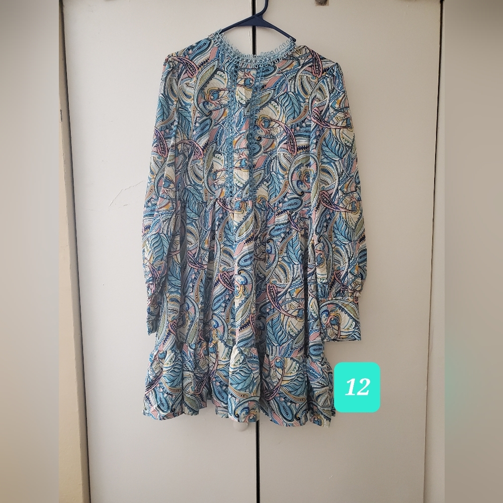 Paisley short dress